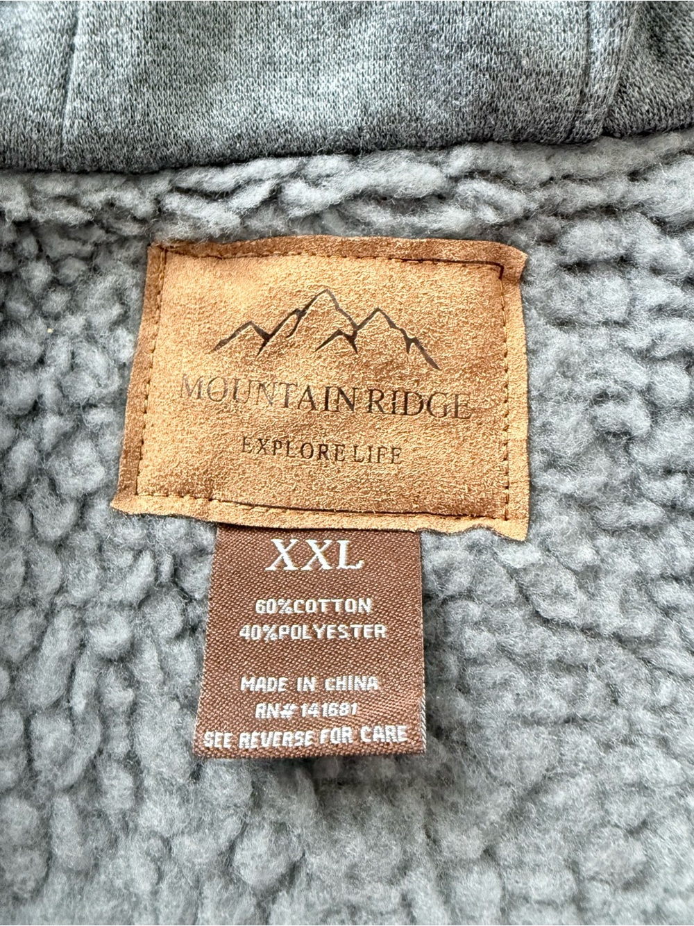 Mountain Ridge Men’s XXL Sherpa Lined Plaid Hooded Shirt Jacket - Picture 6 of 7